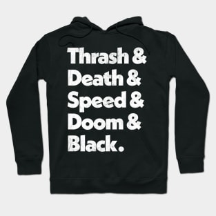 Metal List Design Hoodie